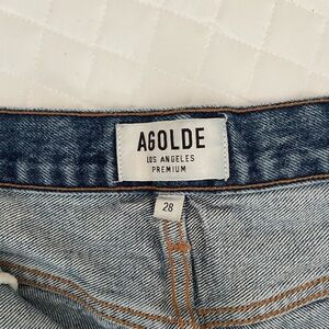 Agolde Parker Cutoff Denim Shorts 28